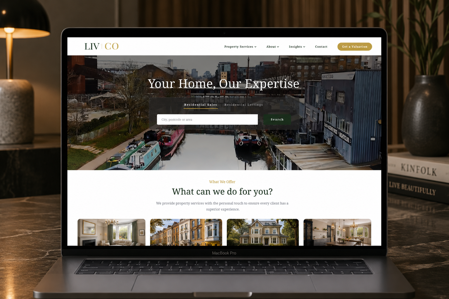 Livco Estate Agents website